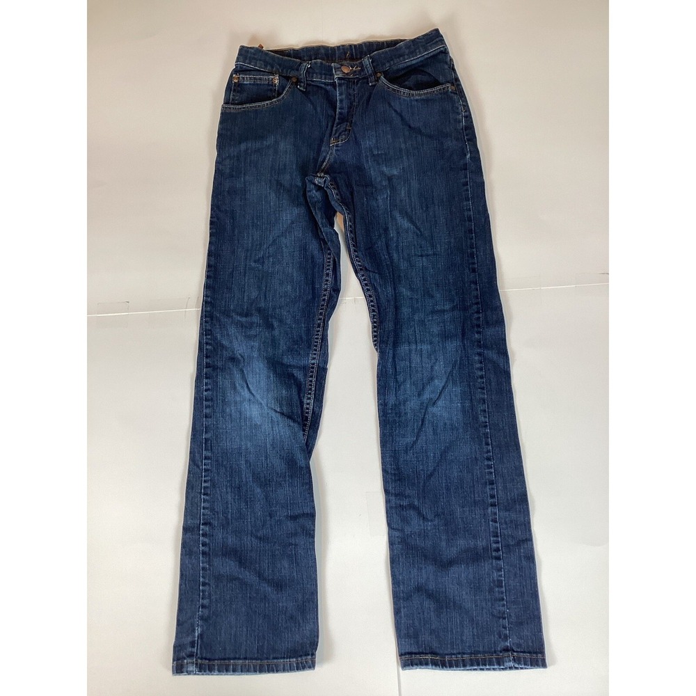 Lee Premium Womens Jeans Size 16R Dark Wash Denim Pockets Stretch Elastic